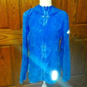 Adidas own the run blue jacket